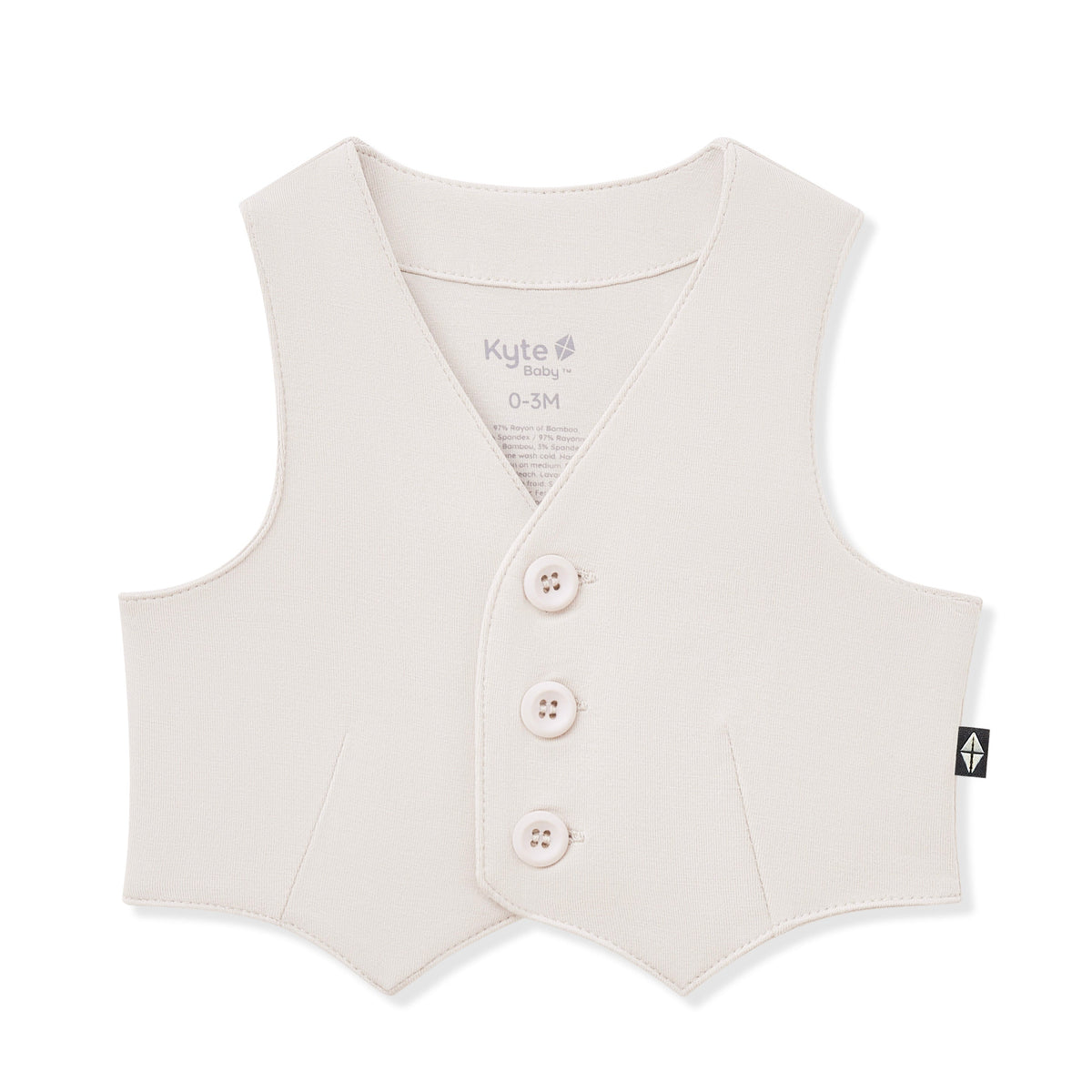Tuxedo Vest in Oat