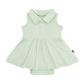 Polo Bodysuit Dress in Basil