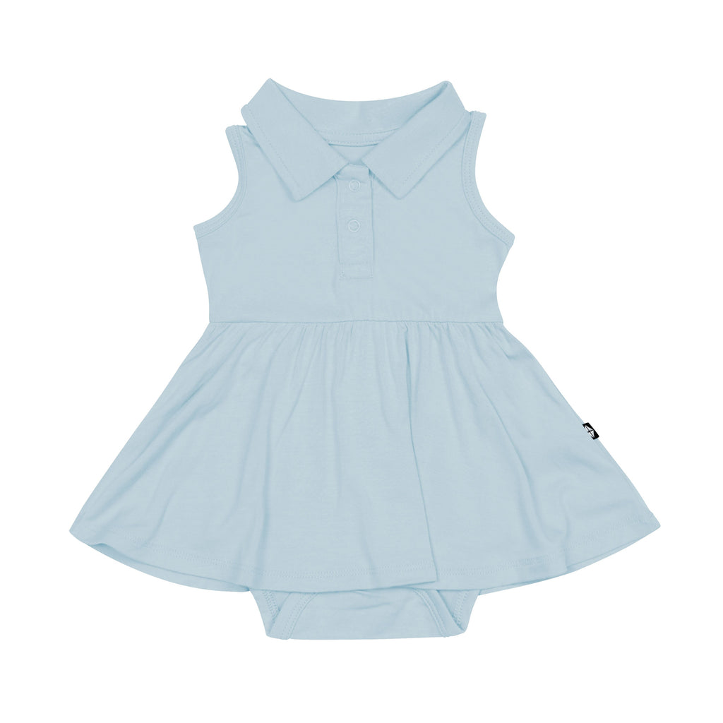 Polo Bodysuit Dress in Fog