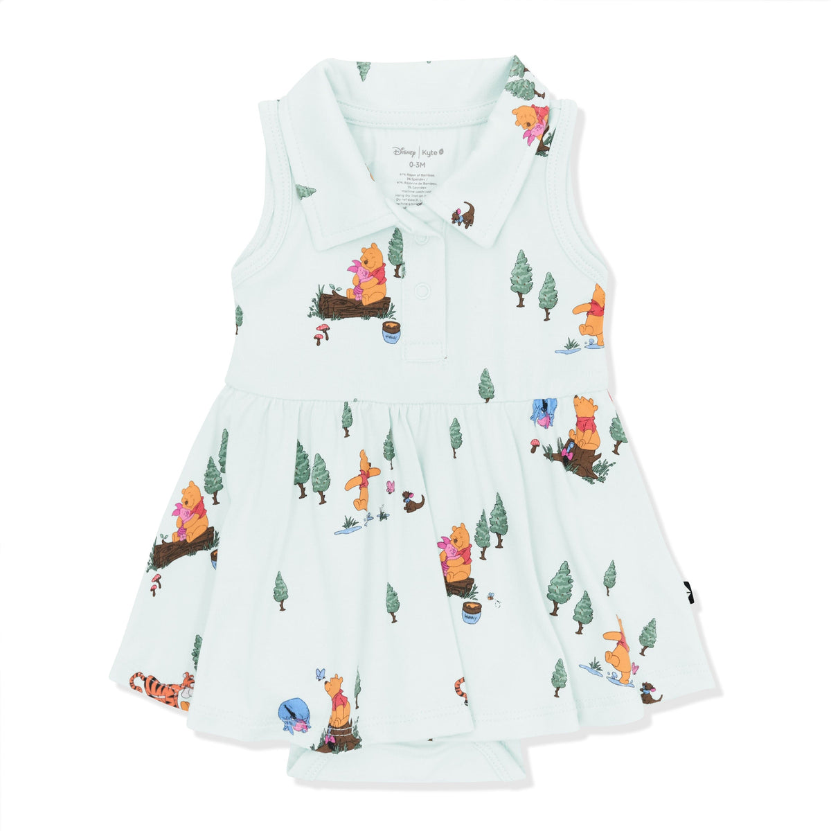 Polo Bodysuit Dress in Winnie the Pooh Hundred Acre Wood