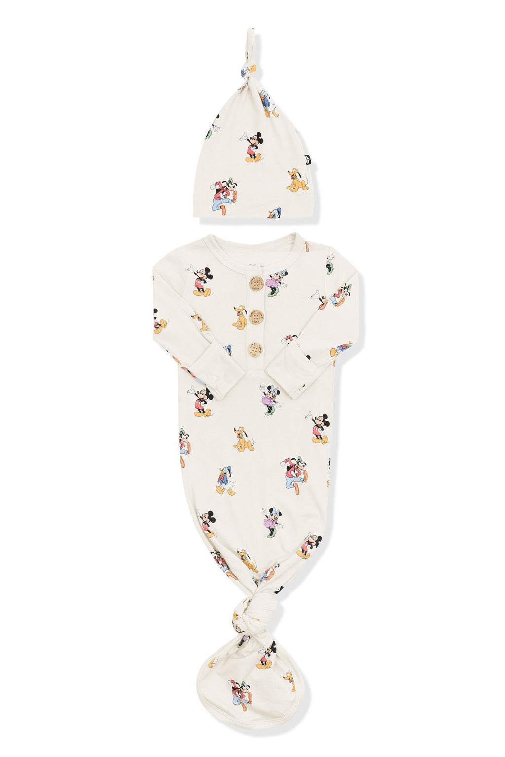 Knotted Day Gown with Hat Set in Mickey Mouse and Friends