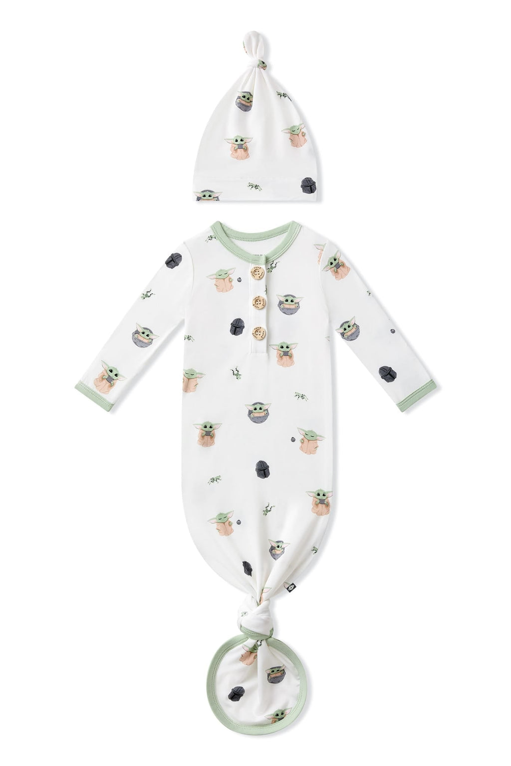Knotted Day Gown with Hat Set in Grogu™