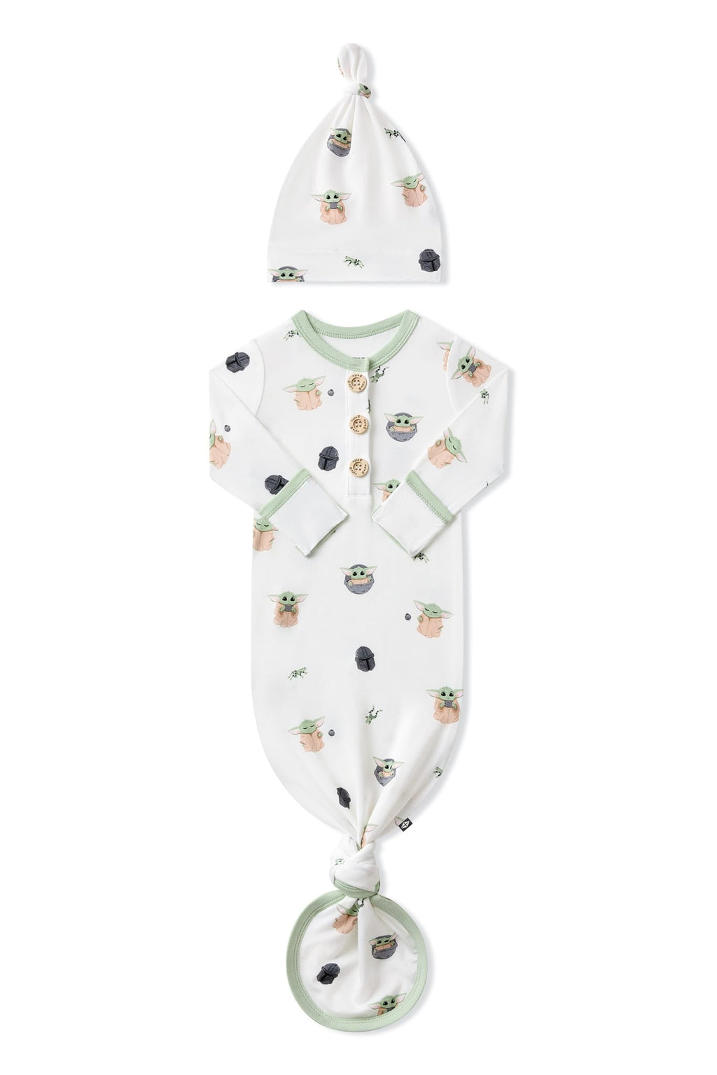 Knotted Day Gown with Hat Set in Grogu™