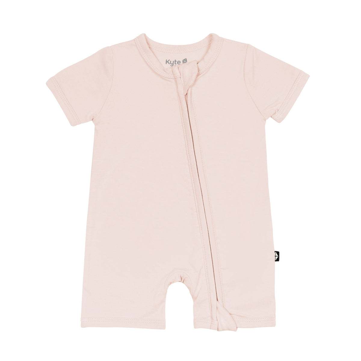 Zippered Shortall Romper in Blush