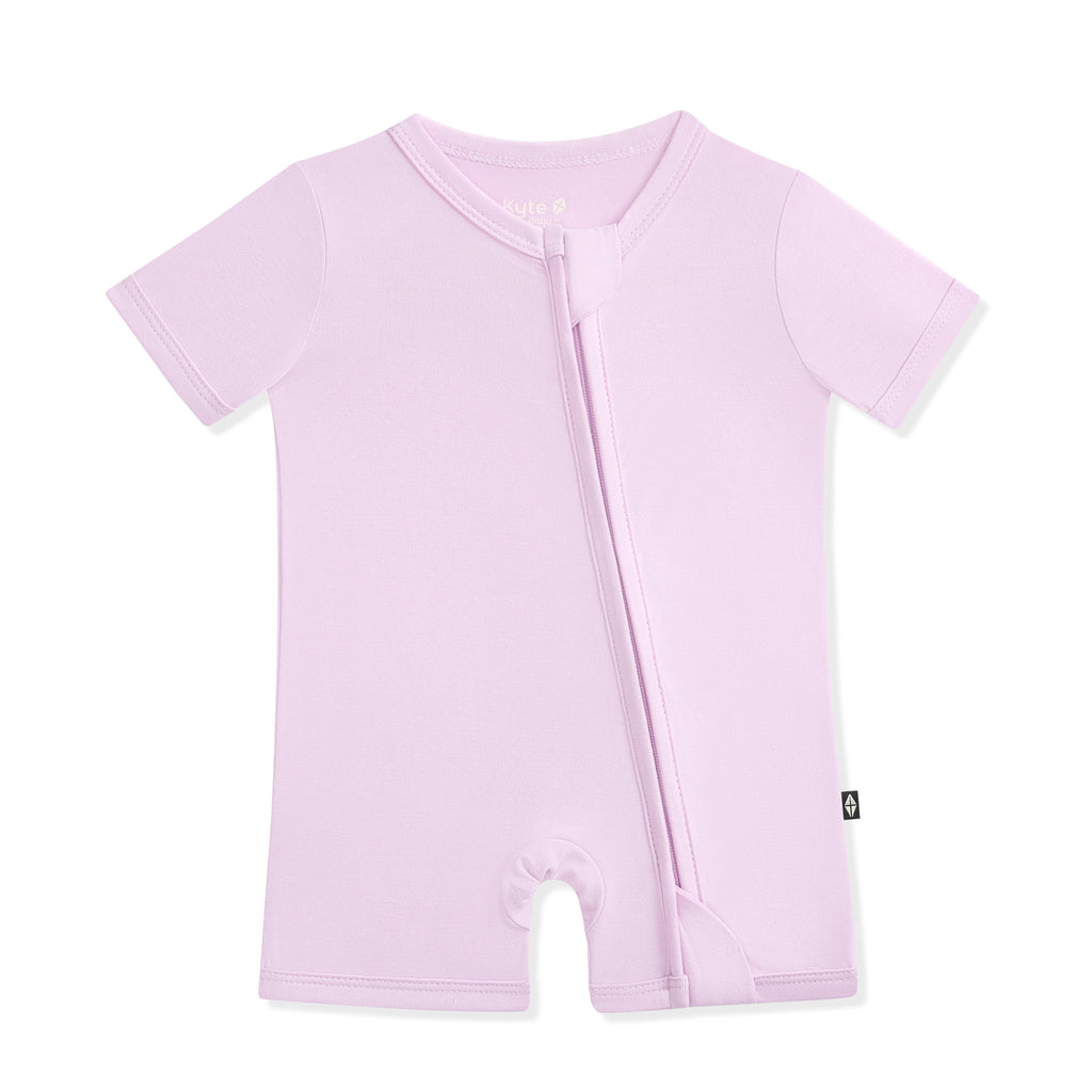 Zipper Shortall Romper in Thistle