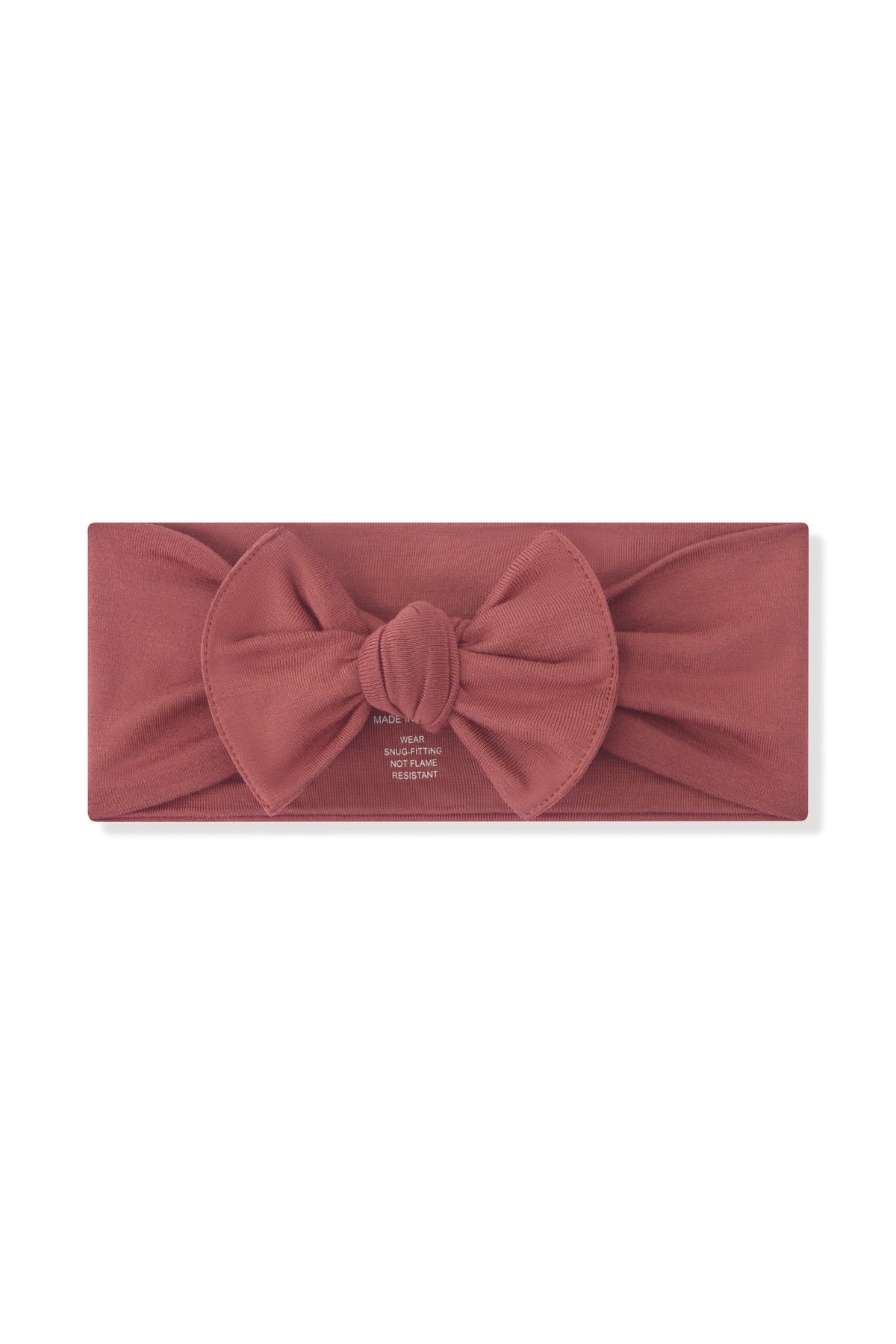 Knotted Bow Headband in Ember