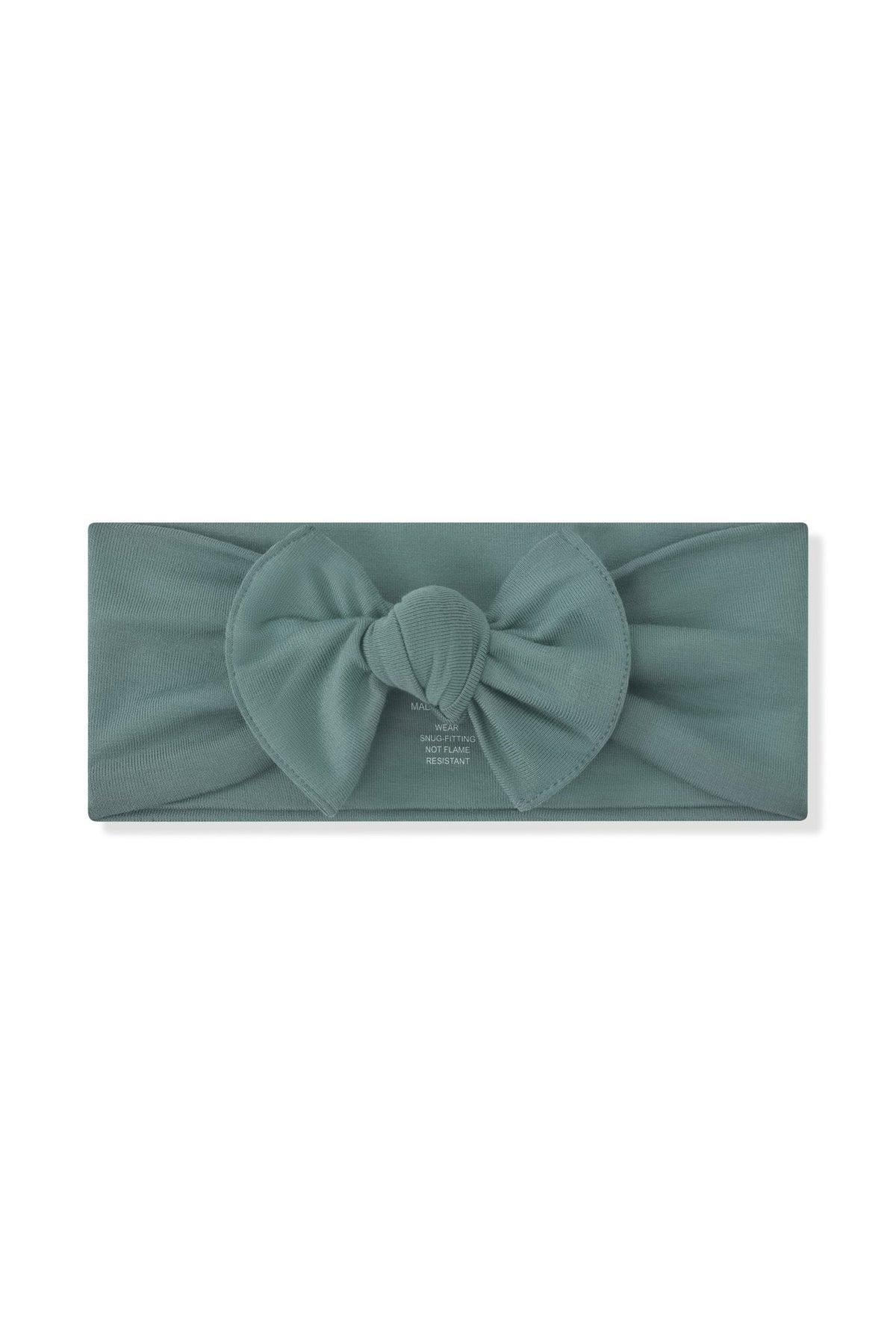 Knotted Bow Headband in Pine