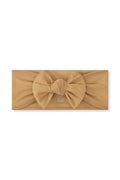 Knotted Bow Headband in Ochre