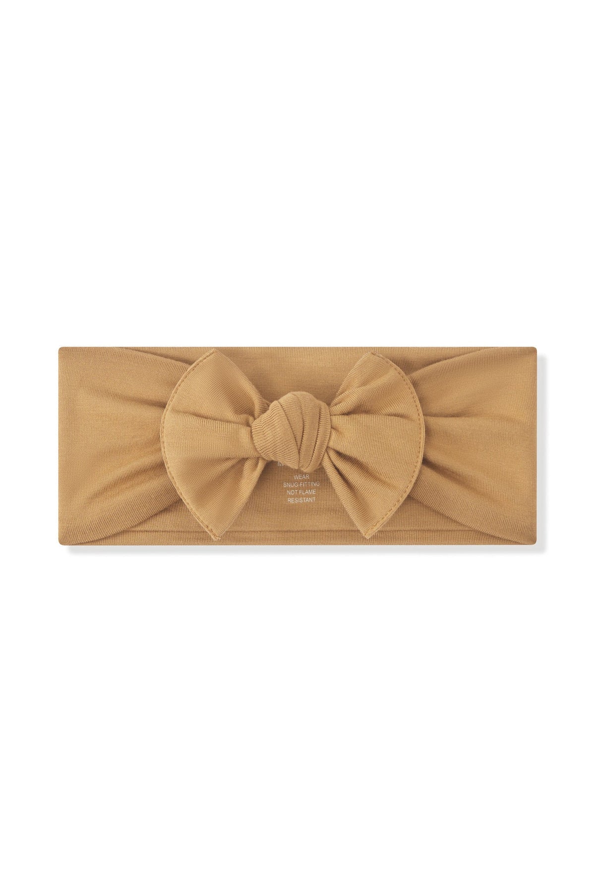 Knotted Bow Headband in Ochre