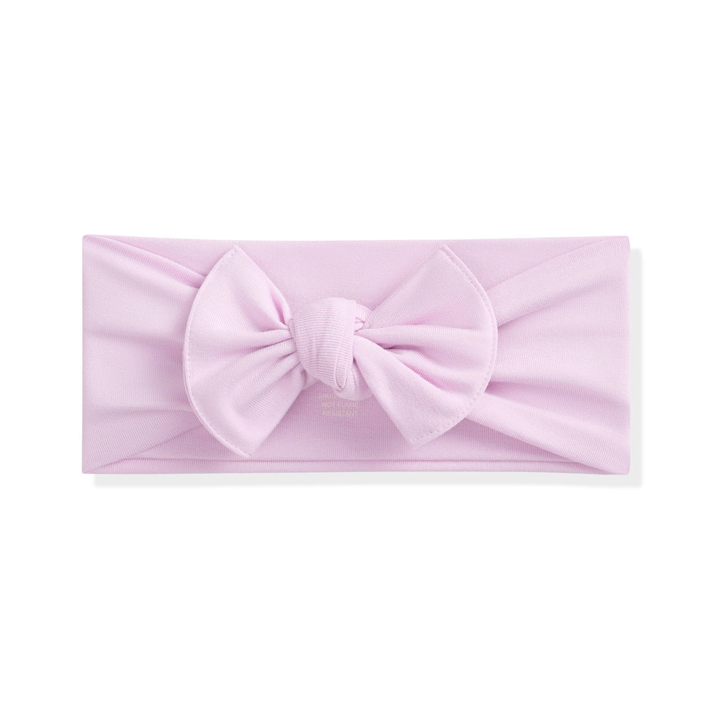 Knotted Bow Headband in Thistle