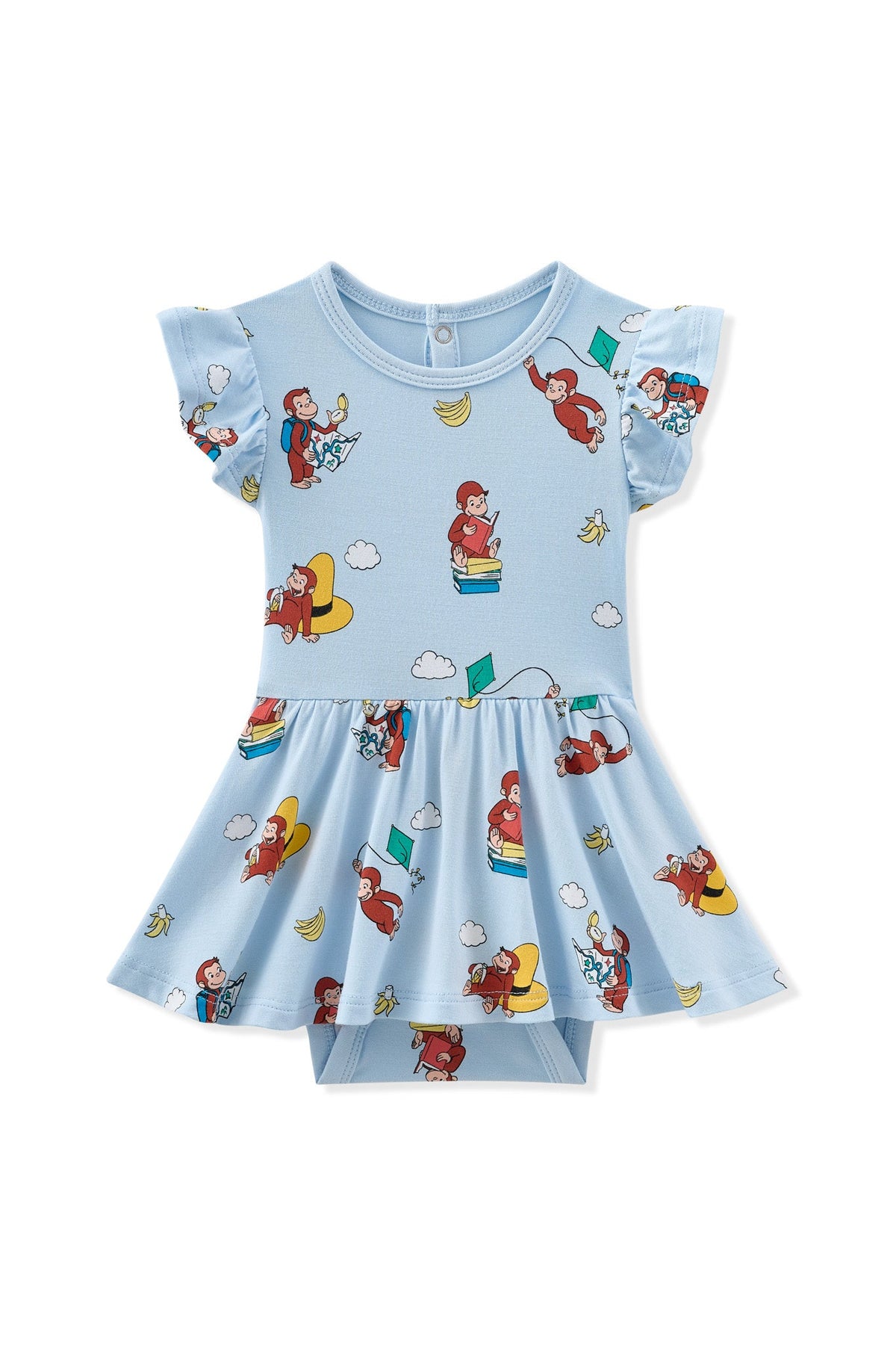 Twirl Bodysuit Dress in Curious George