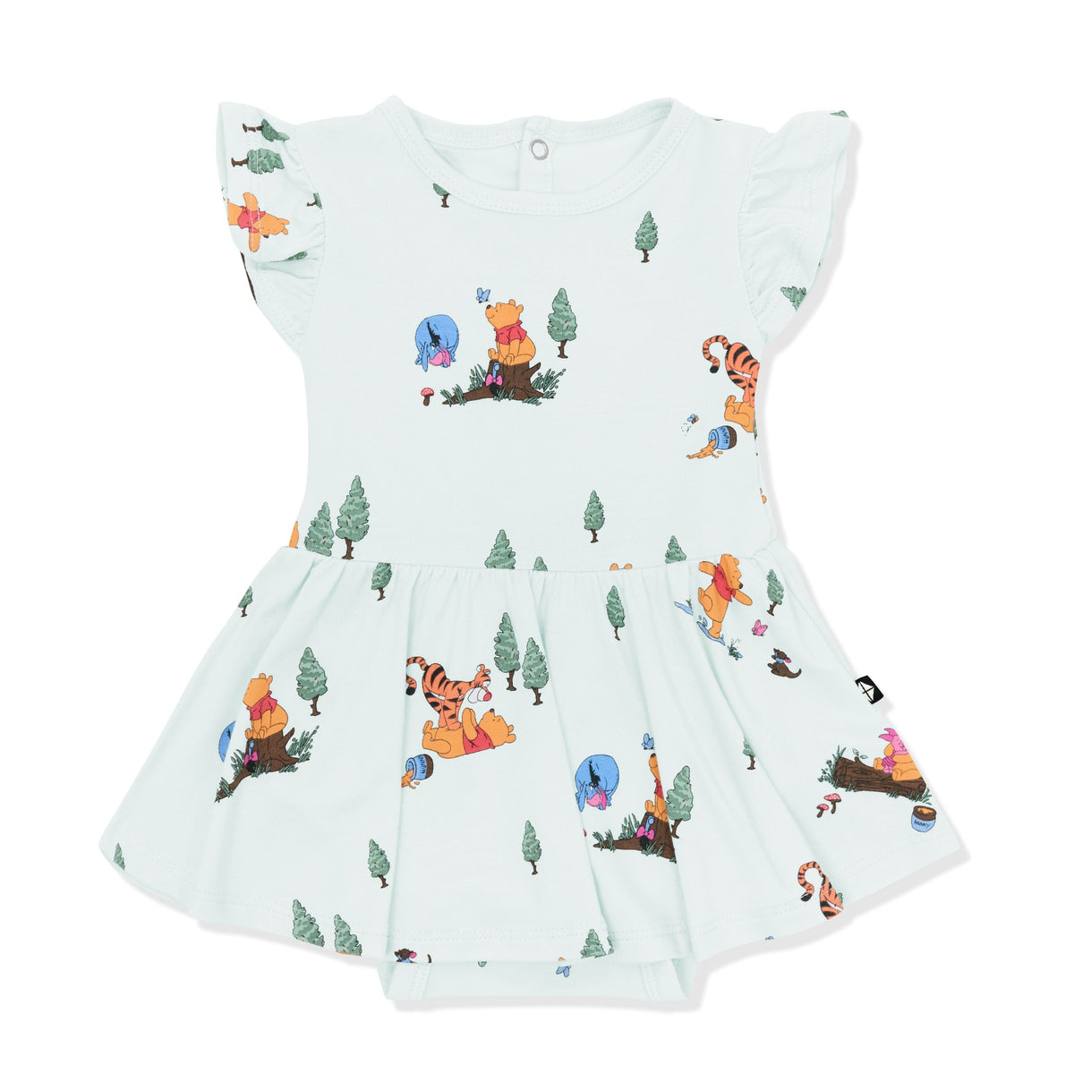 Twirl Bodysuit Dress in Winnie the Pooh Hundred Acre Wood
