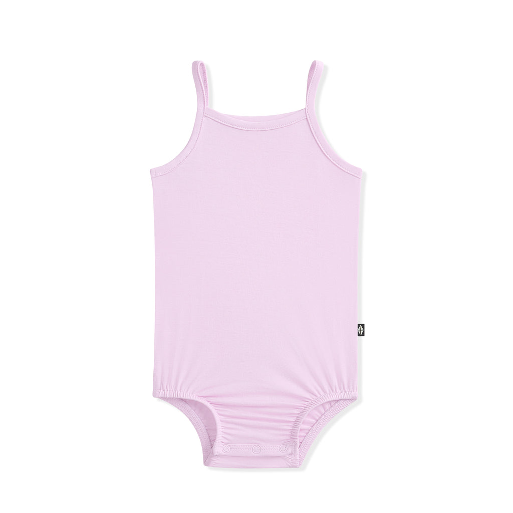 Spaghetti Strap Leotard in Thistle