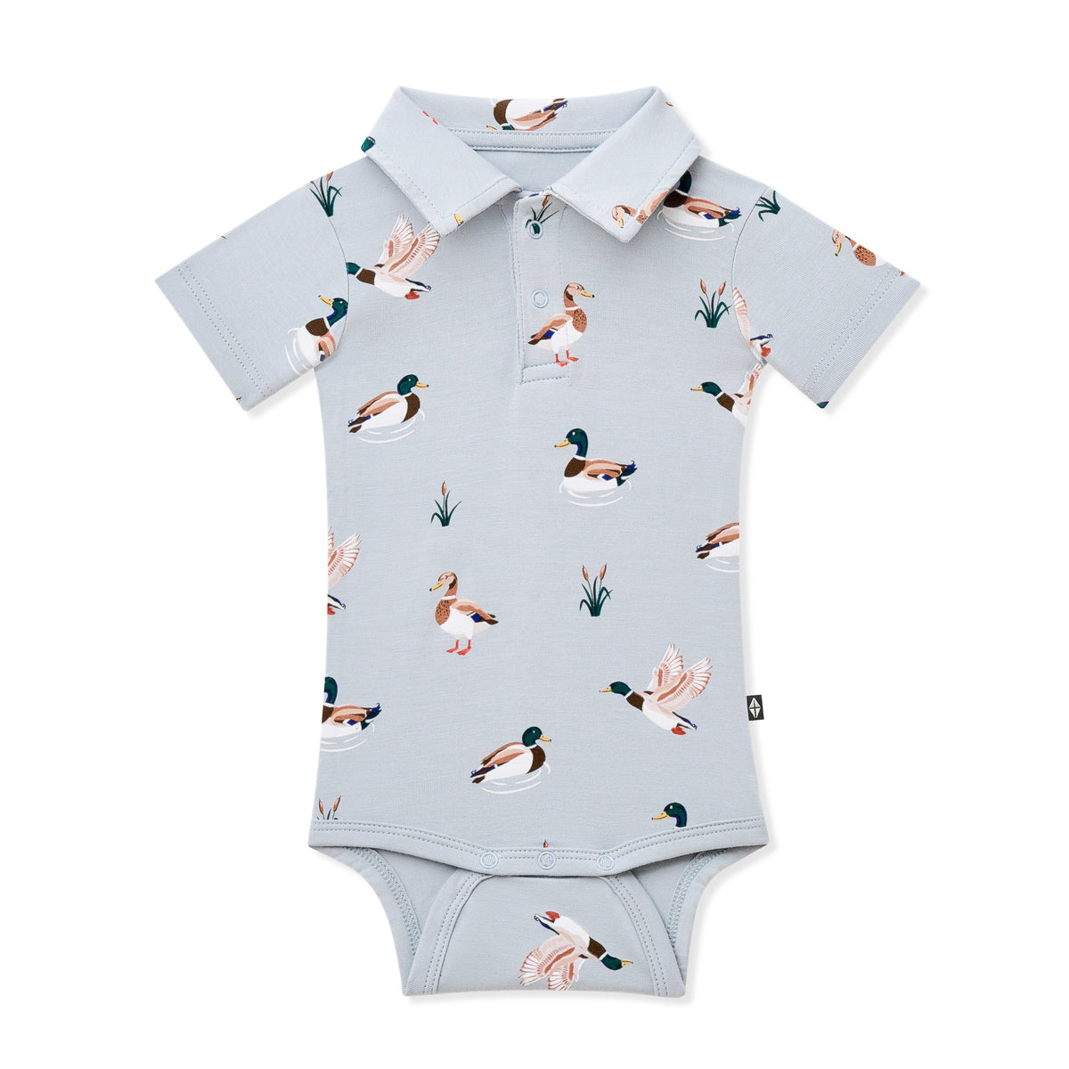 Polo Bodysuit in Mallard Duck