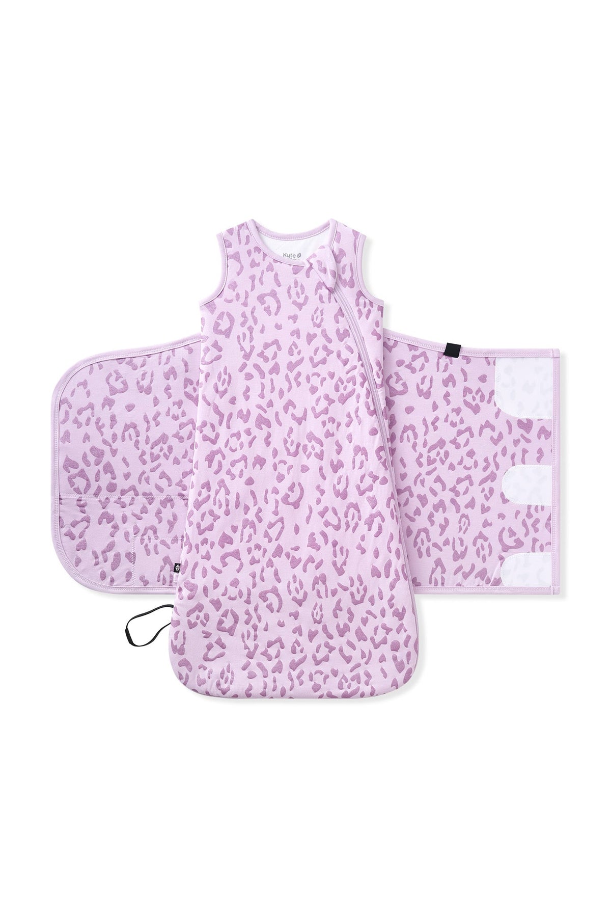 Sleep Bag Swaddler in Thistle Leopard 1.0