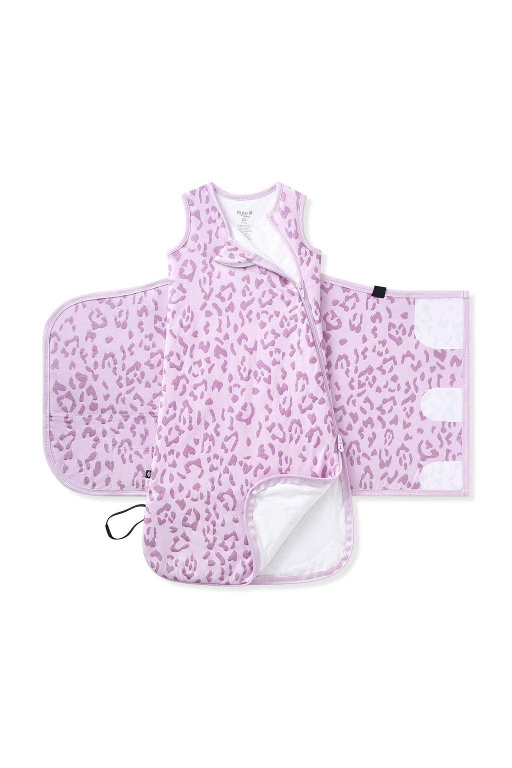 Sleep Bag Swaddler in Thistle Leopard 1.0