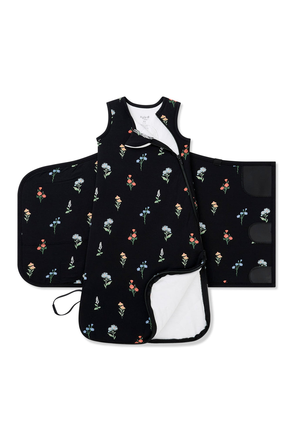 Sleep Bag Swaddler in Midnight Wildflower 1.0