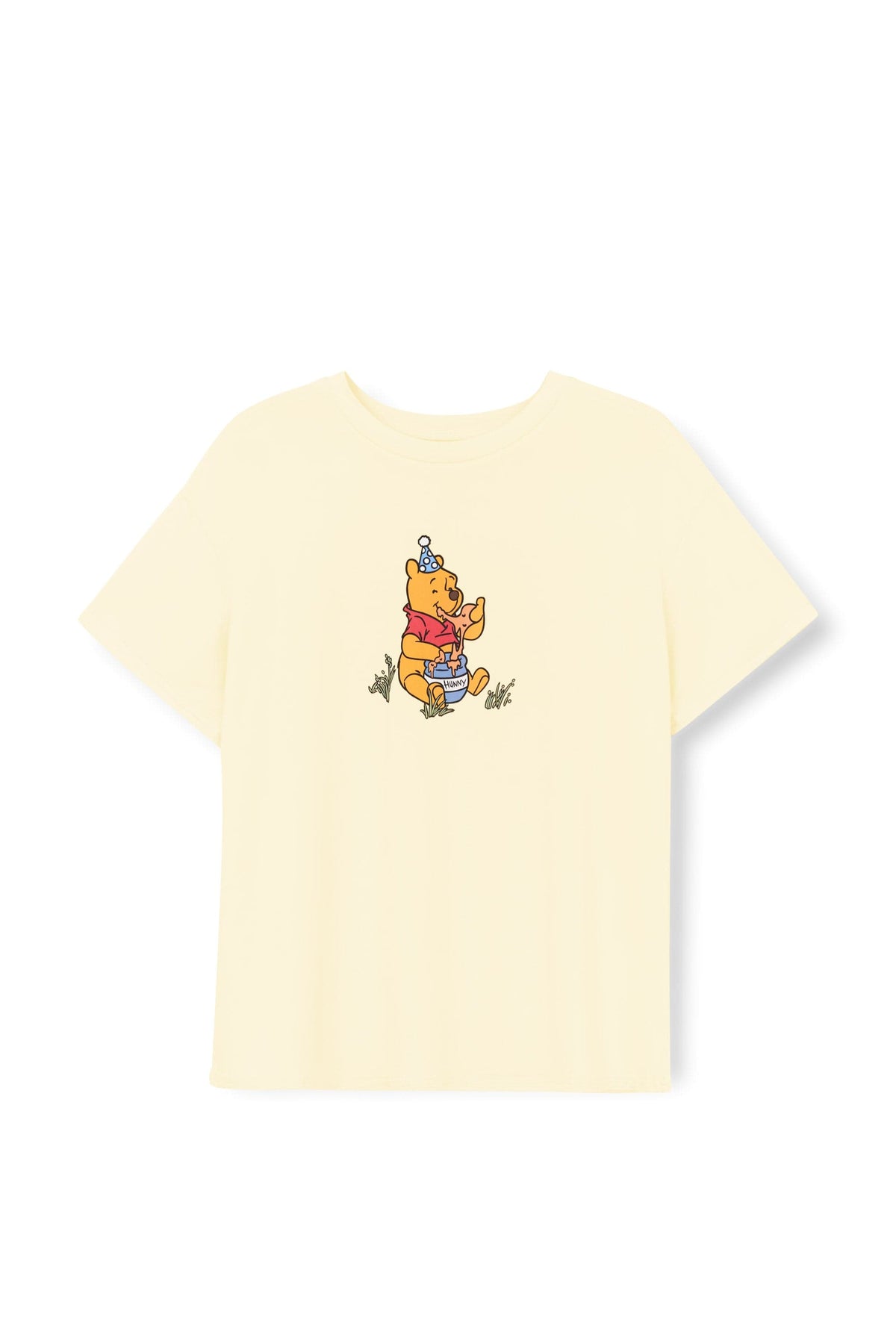 Women's Graphic Tee in Winnie the Pooh on Chamomile