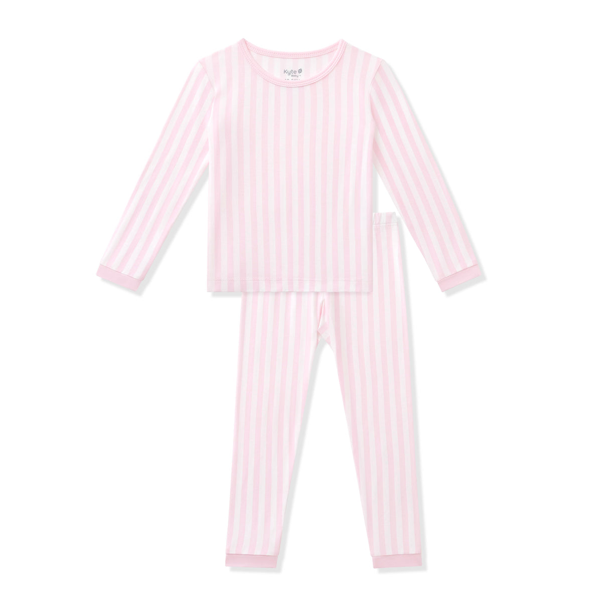 Long Sleeve Pajamas in Small Sakura Stripe