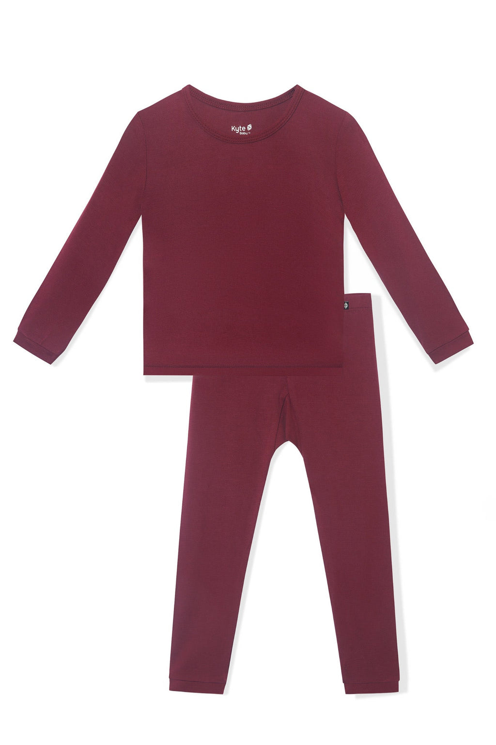 Long Sleeve Pajamas in Burgundy