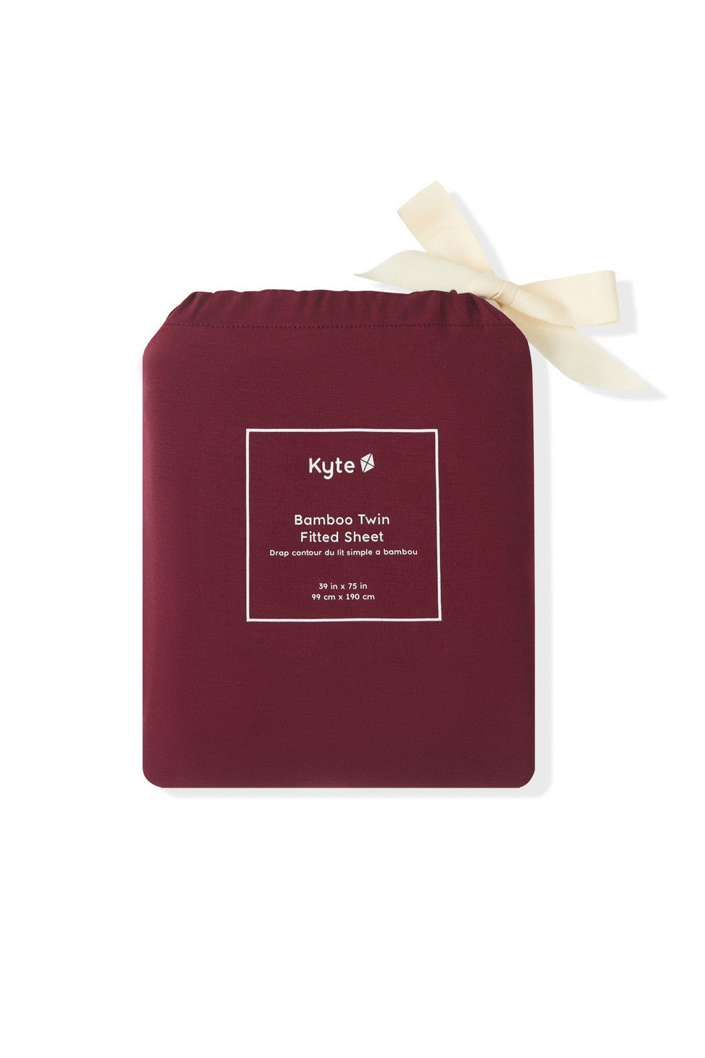 Twin Sheet in Burgundy