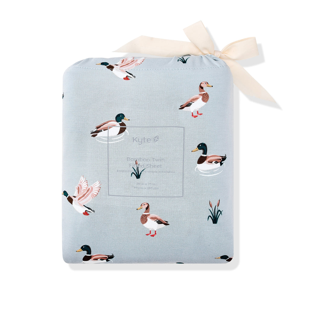 Twin Sheet in Mallard Duck