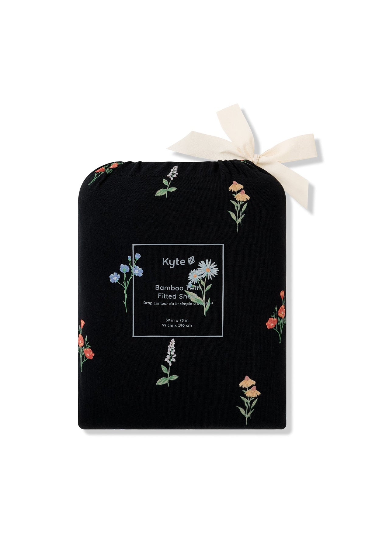 Twin Sheet in Midnight Wildflower