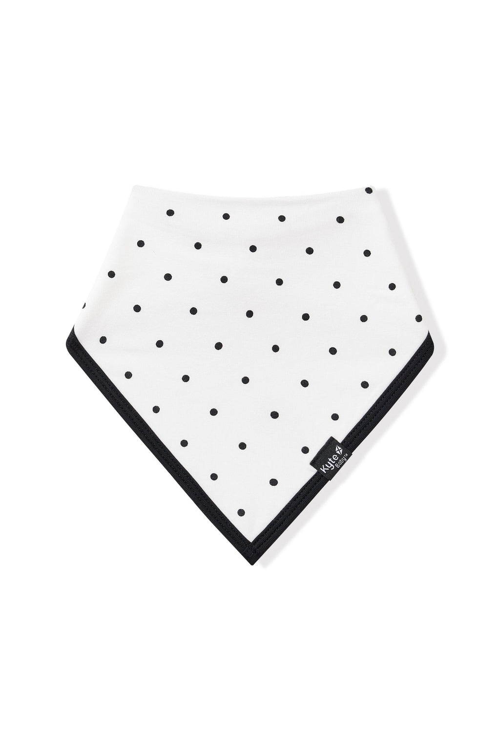 Bib in Midnight Polka Dot