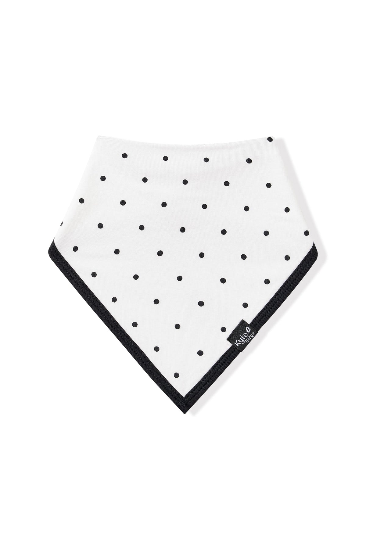 Bib in Midnight Polka Dot