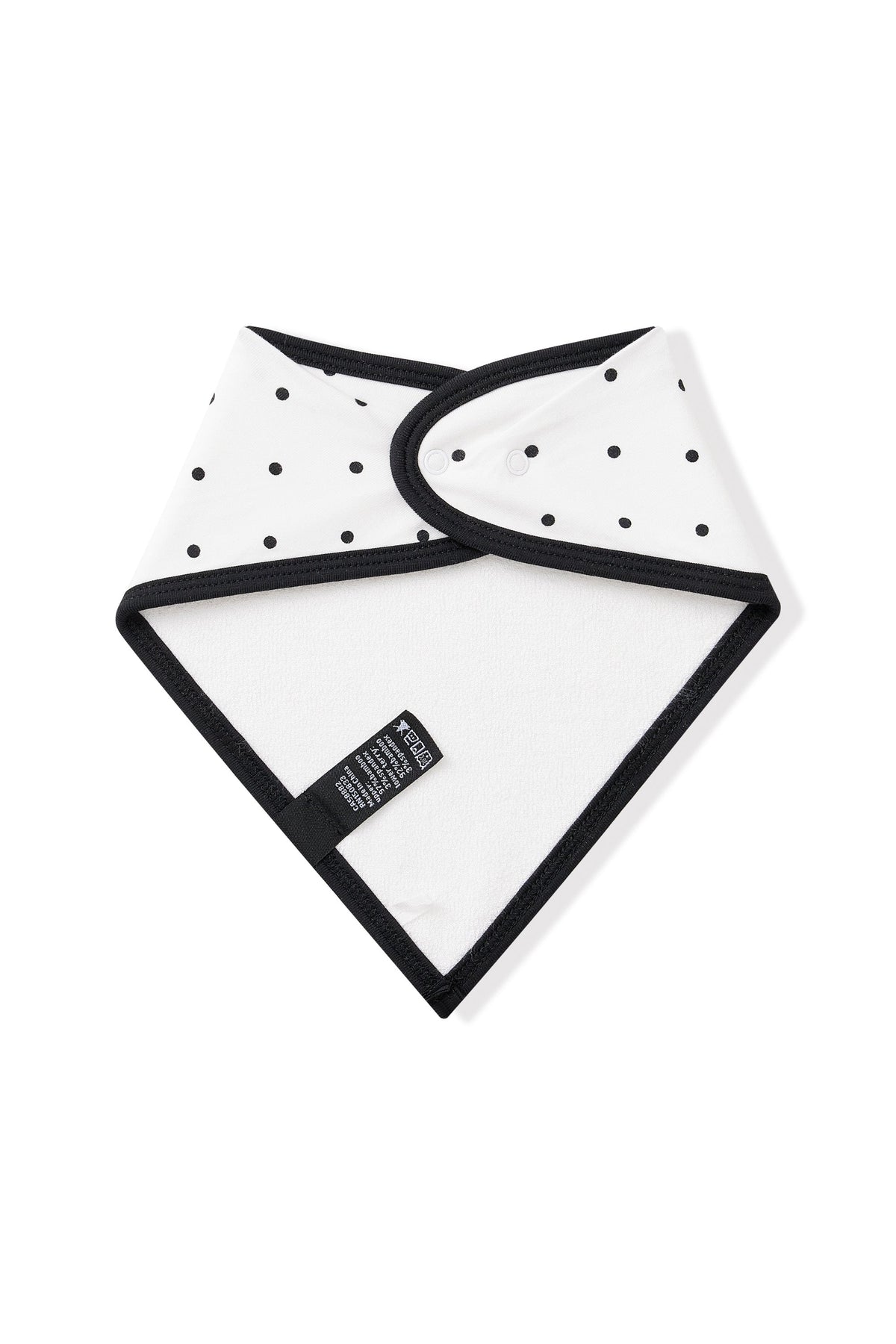 Bib in Midnight Polka Dot
