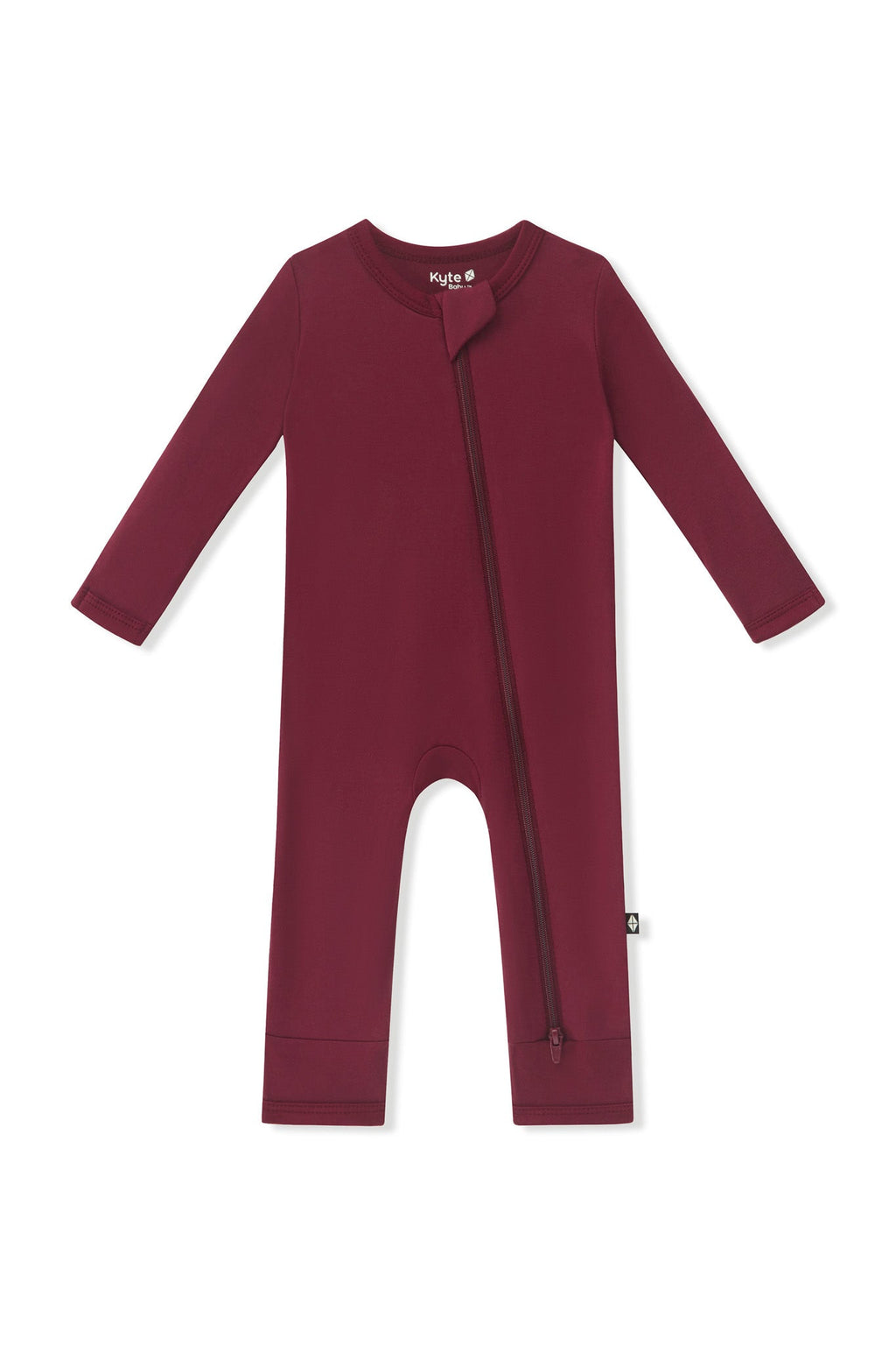 Zippered Romper in Burgundy
