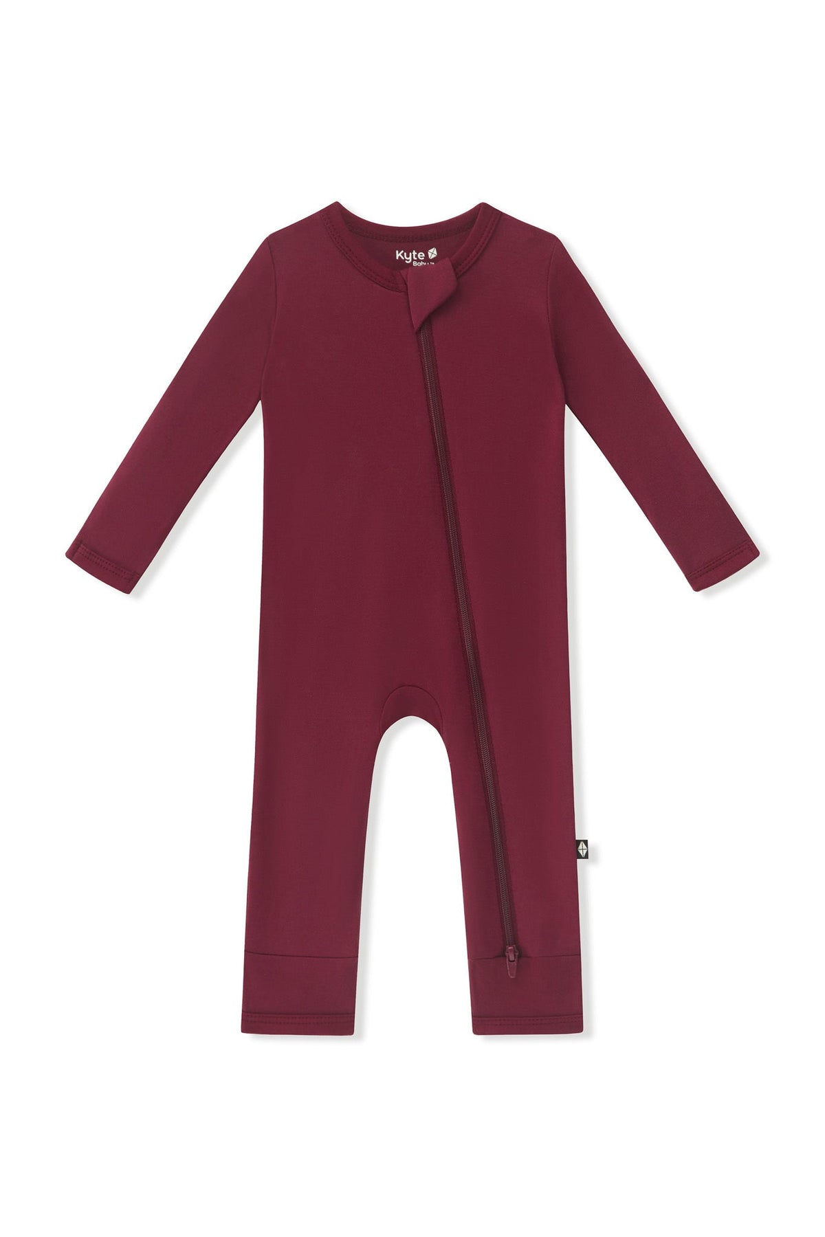 Zippered Romper in Burgundy