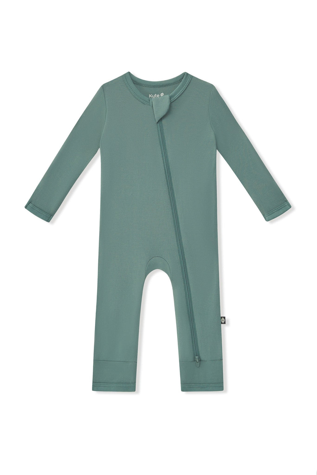 Zippered Romper in Pine