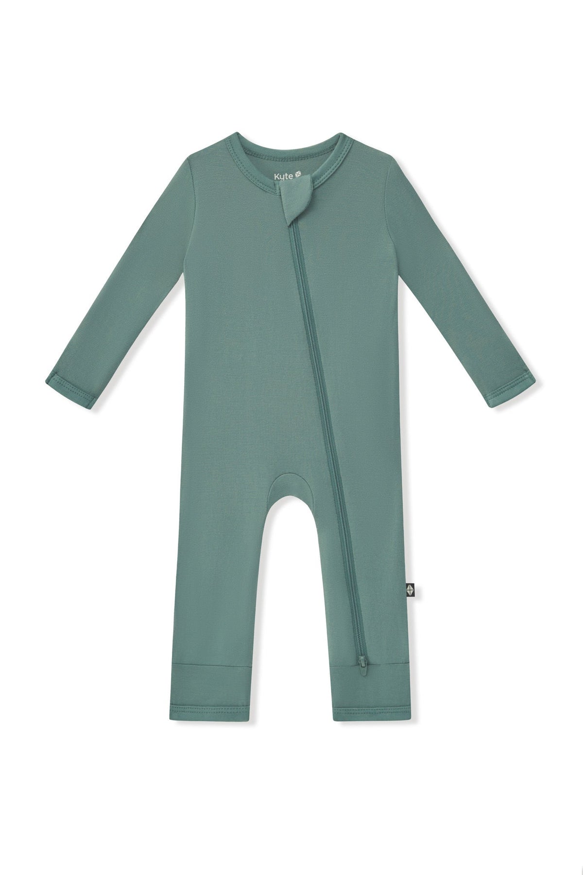 Zippered Romper in Pine