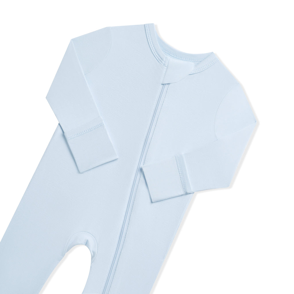 Zippered Romper in Breeze