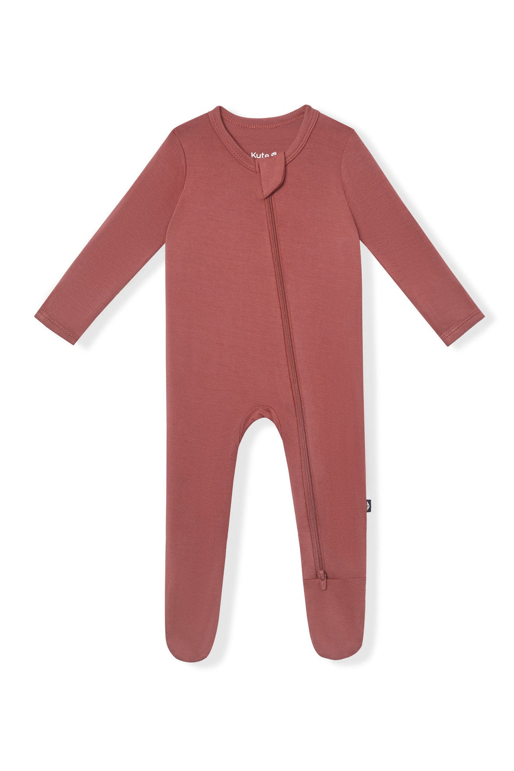 Zippered Footie in Ember