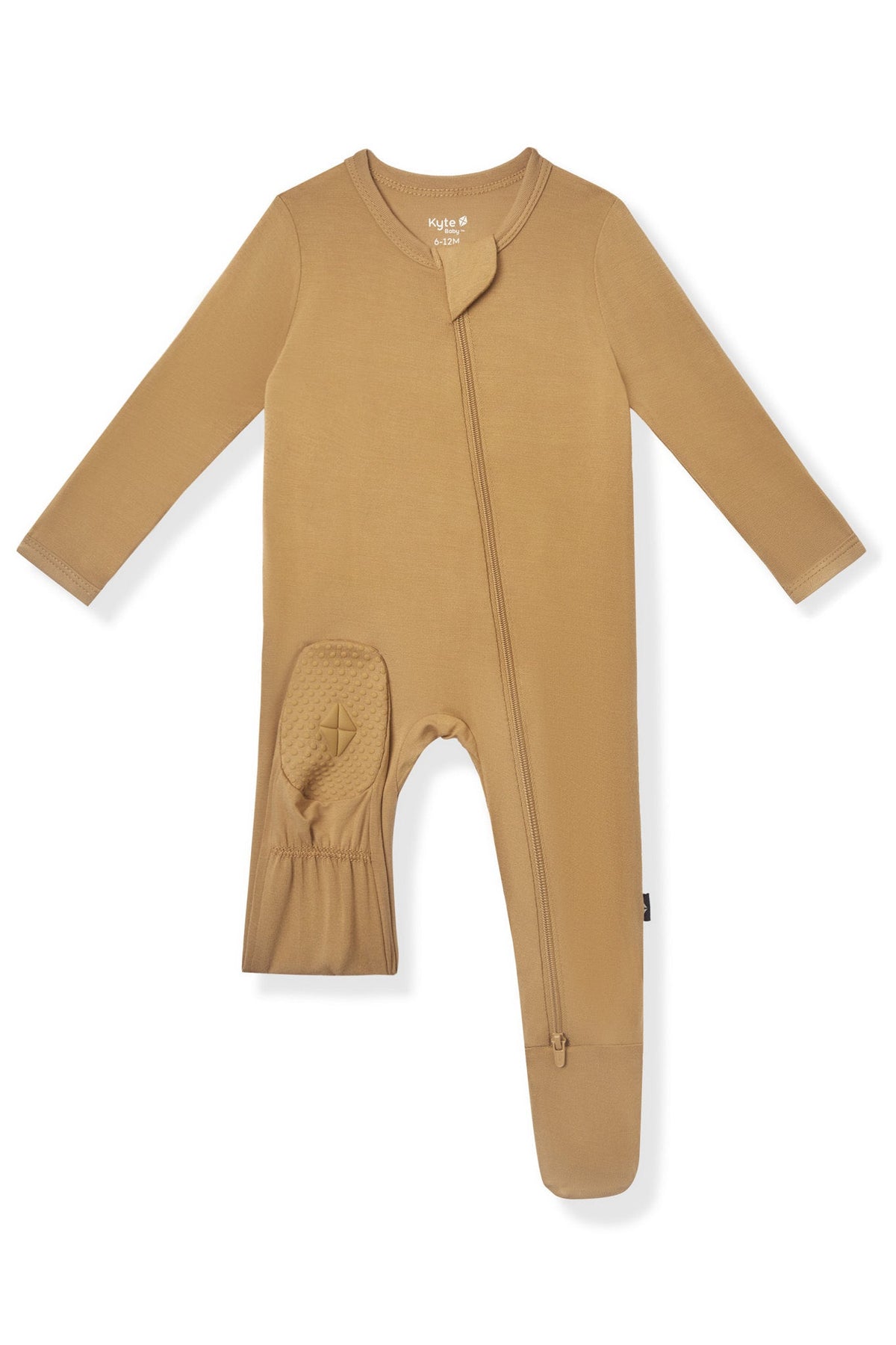 Zippered Footie in Ochre