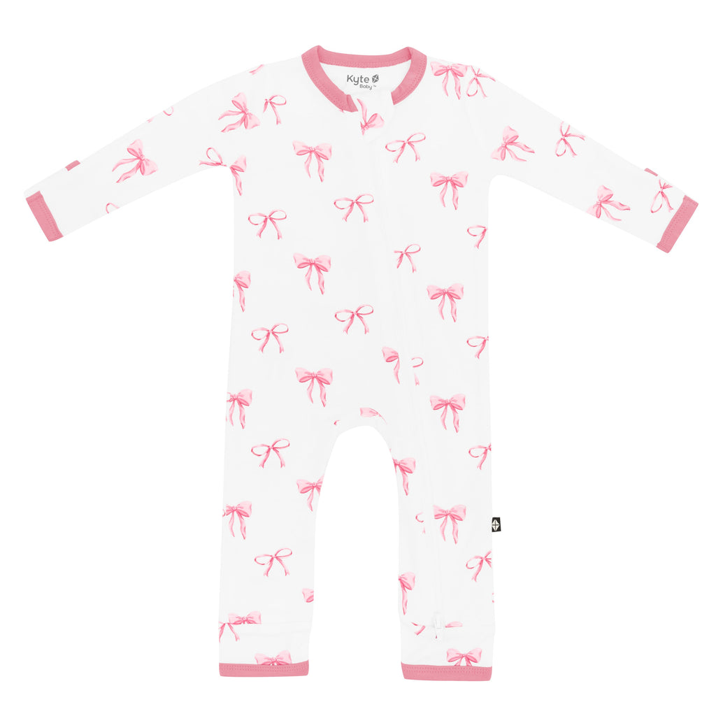 Zippered Romper in Bow