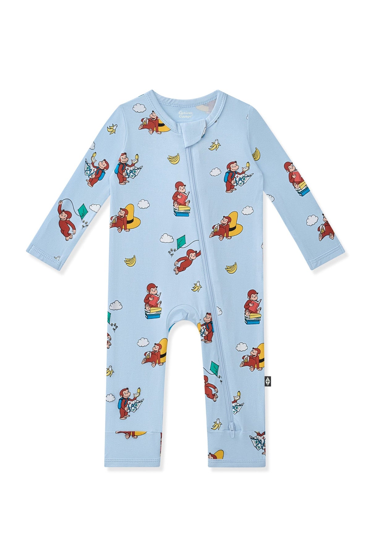 Zippered Romper in Curious George