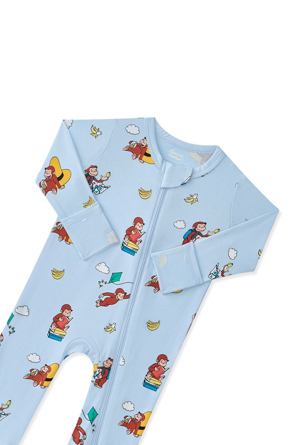 Zippered Romper in Curious George
