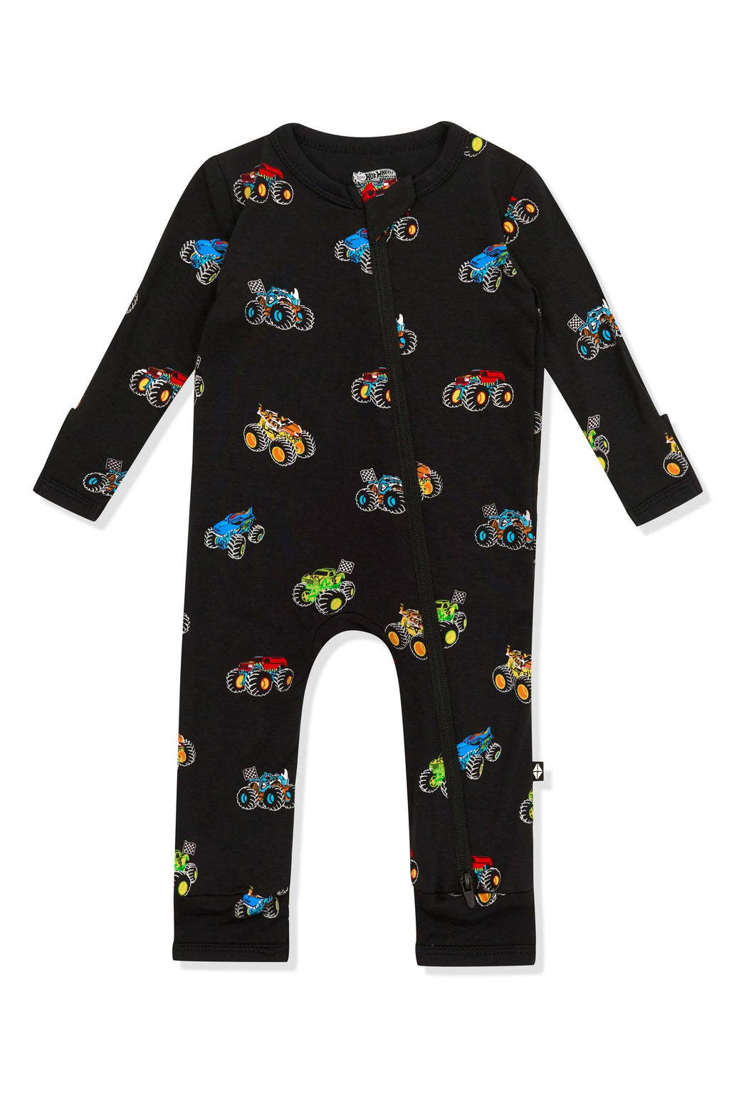 Zippered Romper in Monster Truck