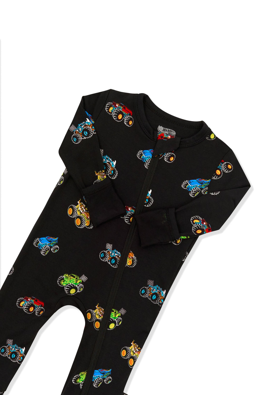 Zippered Romper in Monster Truck