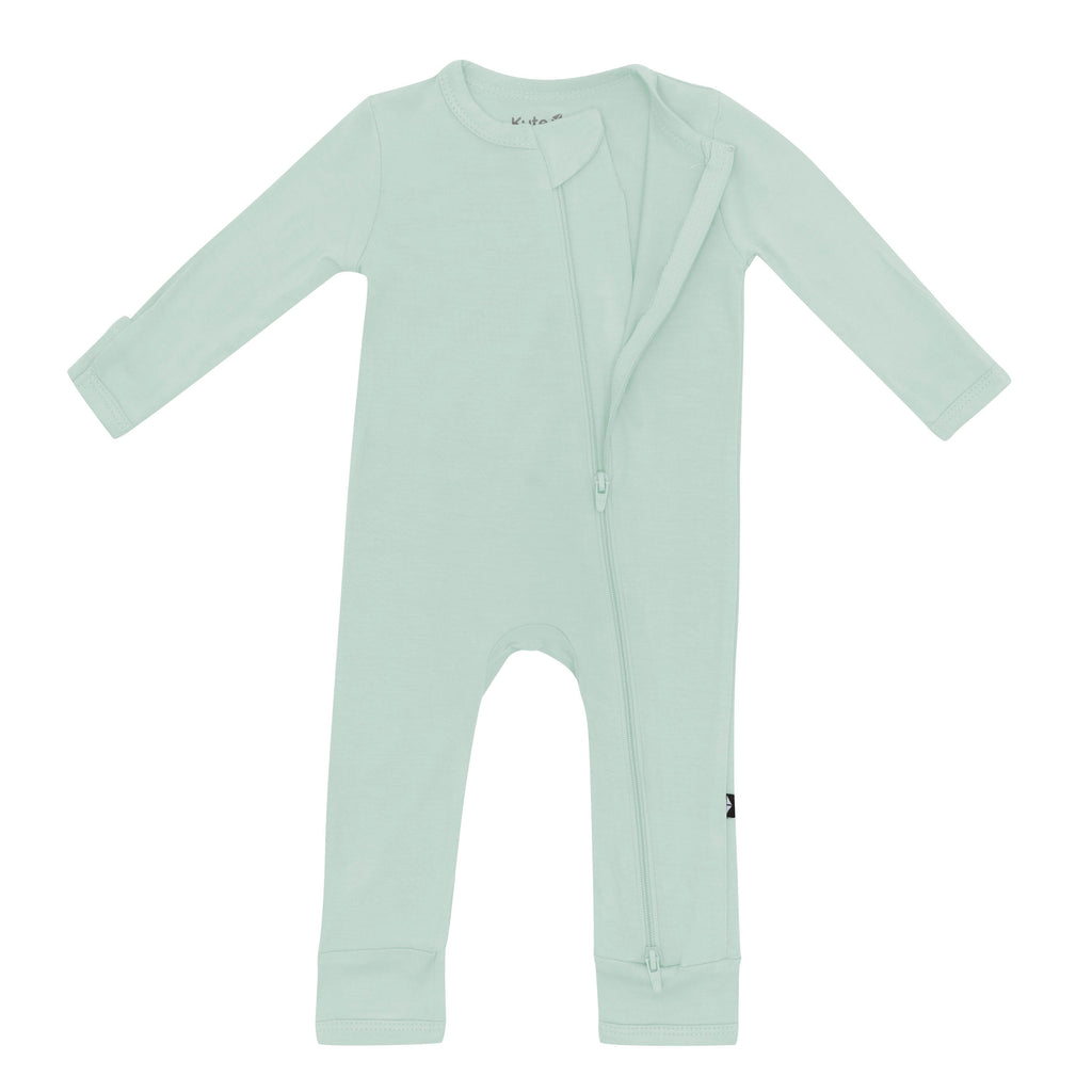 Zippered Romper in Sage