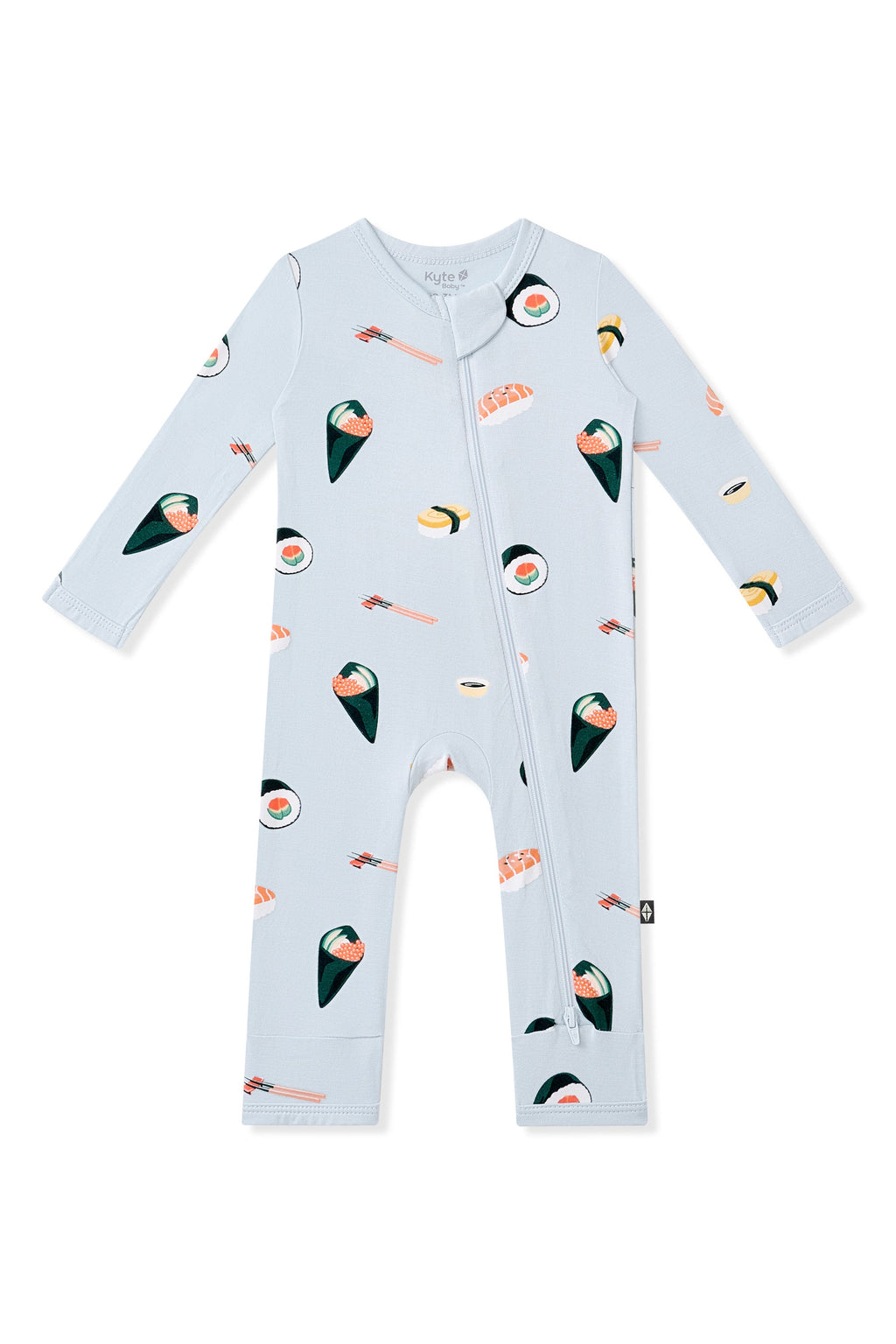 Zippered Romper in Ice Sushi