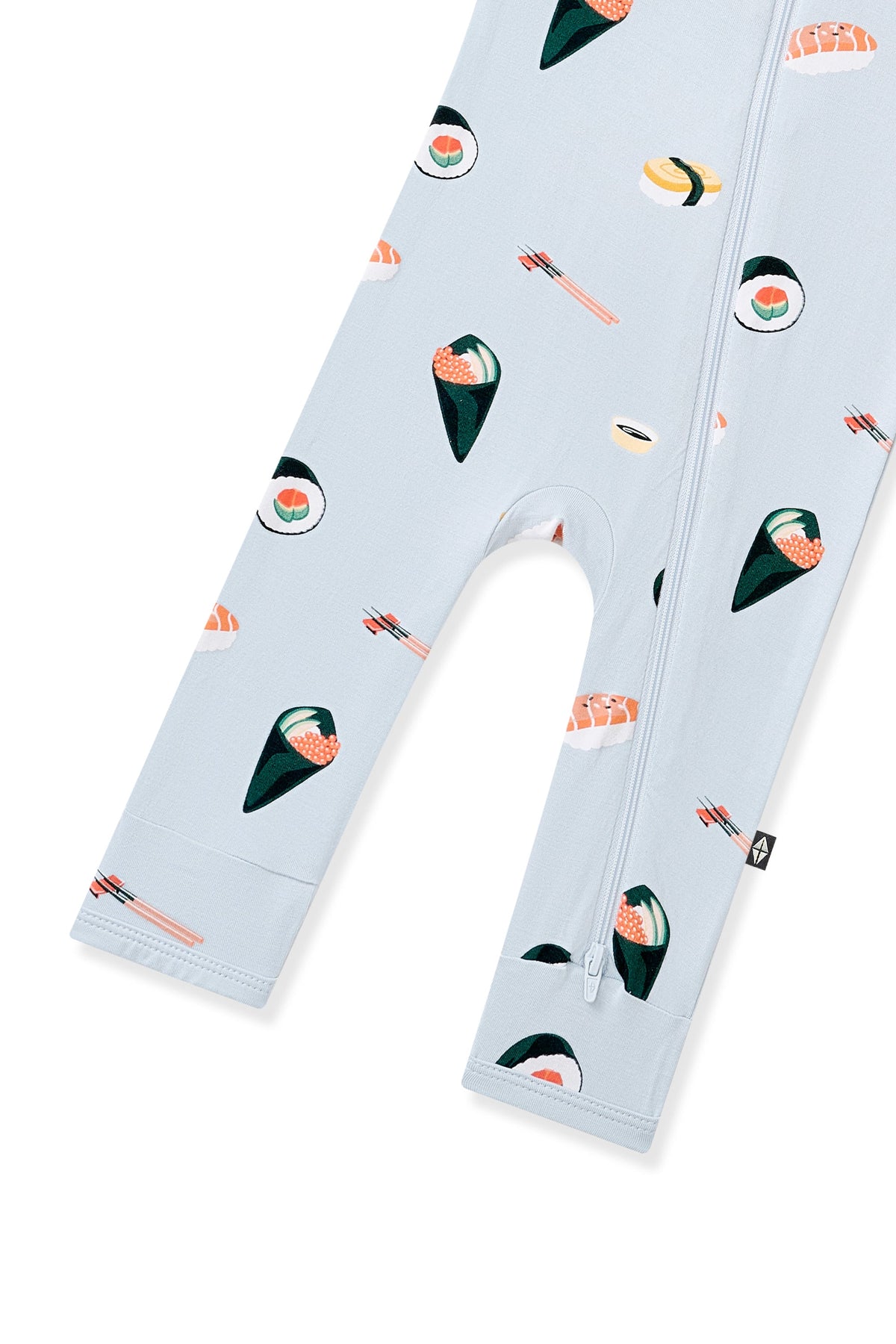 Zippered Romper in Ice Sushi
