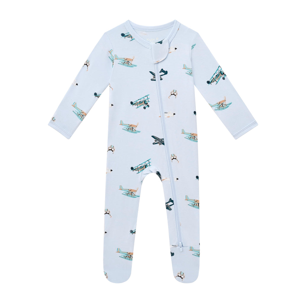 Zippered Footie in Take Off