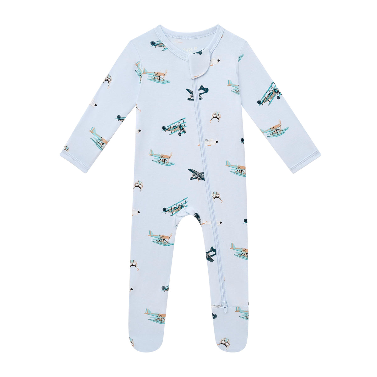 Zippered Footie in Take Off