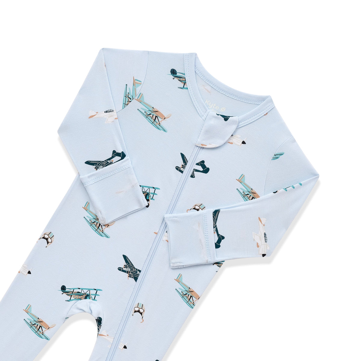 Zippered Footie in Take Off
