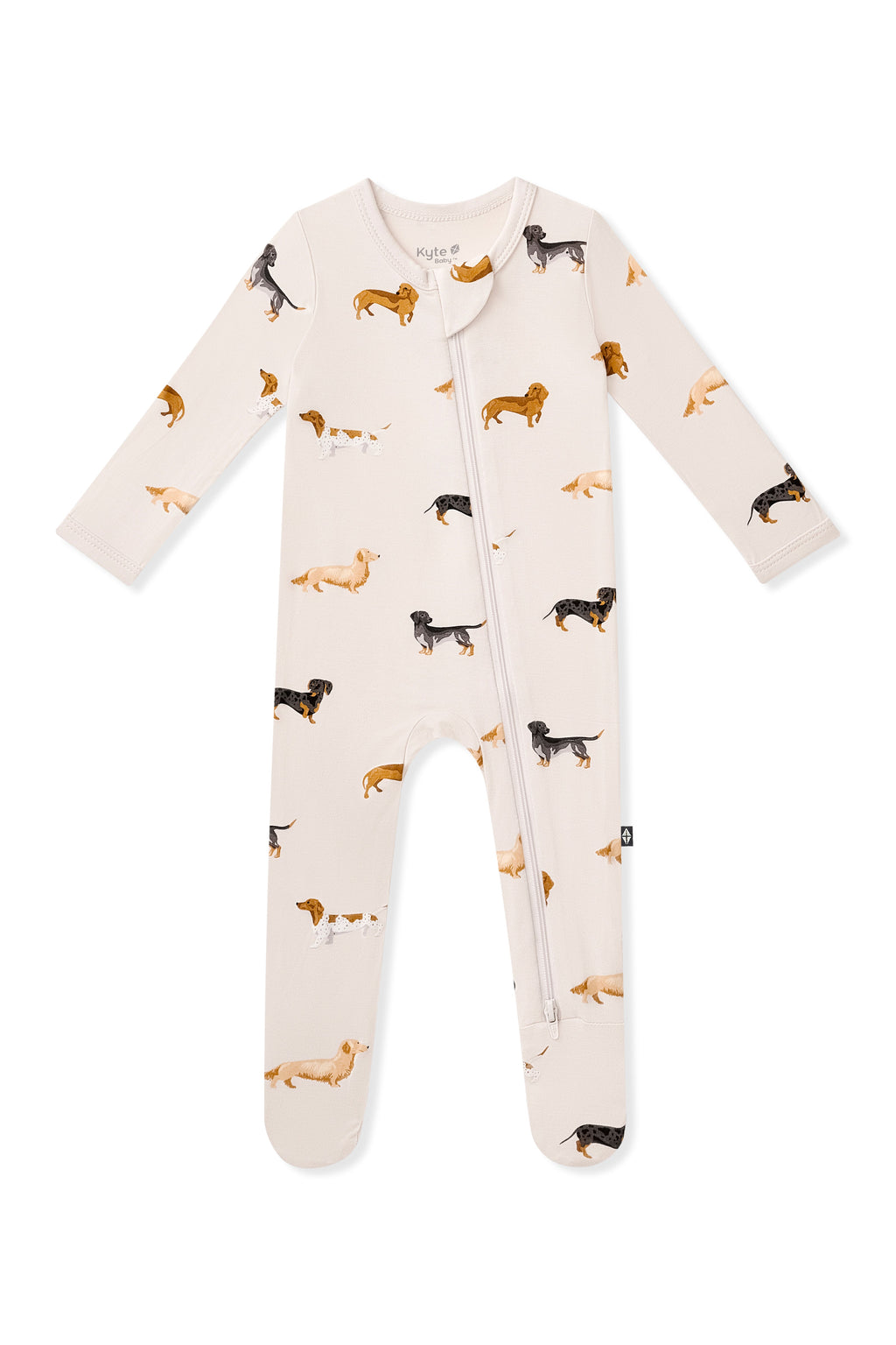 Zippered Footie in Dachshund
