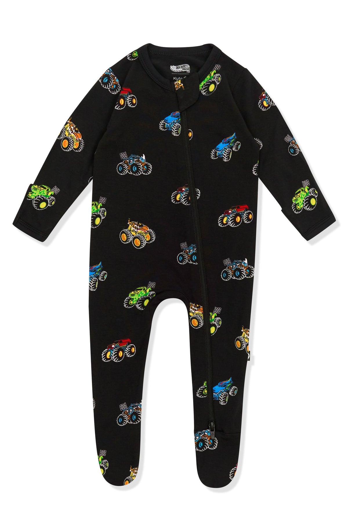 Zippered Footie in Monster Truck